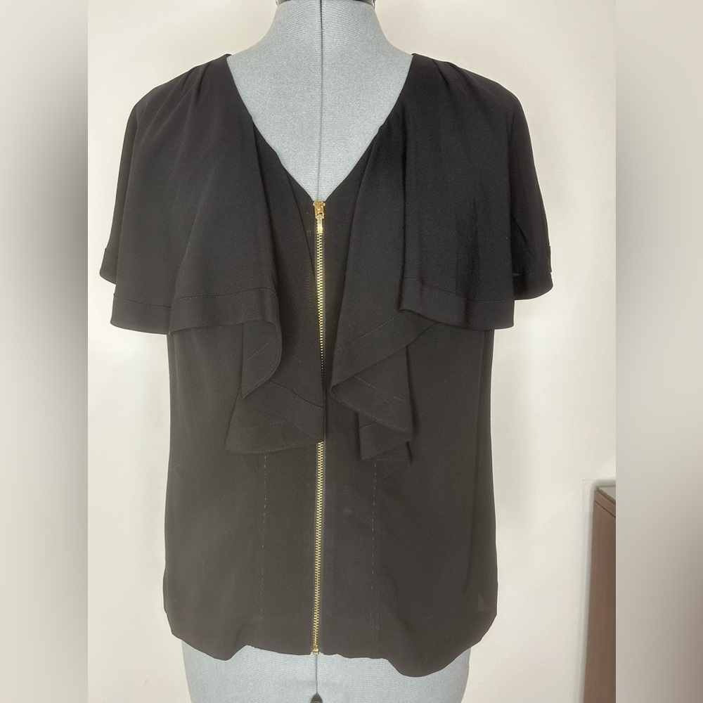 TORY BURCH - ZipUp Silk Blouse Size 6